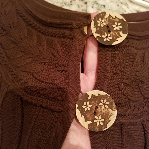 Large Brown Chelsea & Violet Sweater - Picture 3 of 5